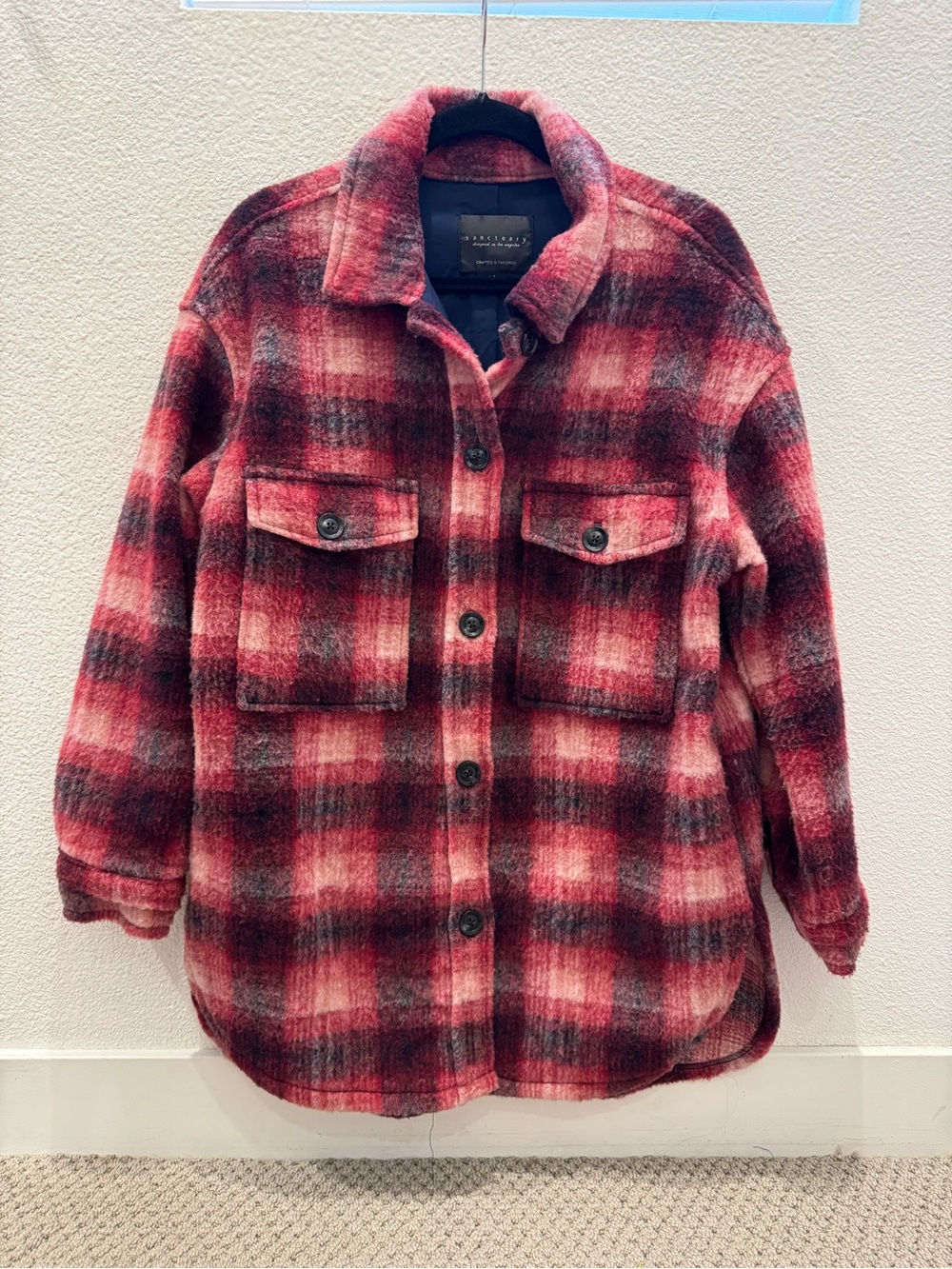 Sanctuary Women's Town Jacket in Woodland Plaid